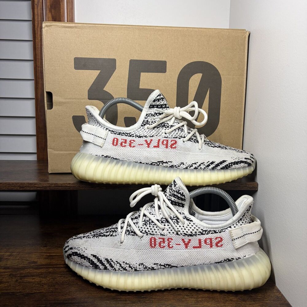 Size 7.5 - Adidas Yeezy Boost 350 V2 Zebra